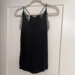 Black Lace Trim Cami Top
